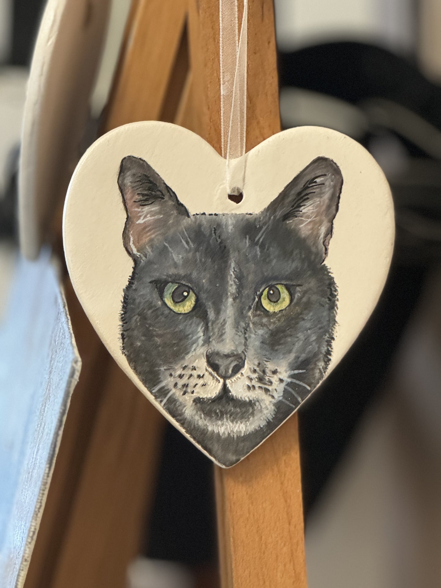 Hand Painted Pet Portrait Hanging Decorations