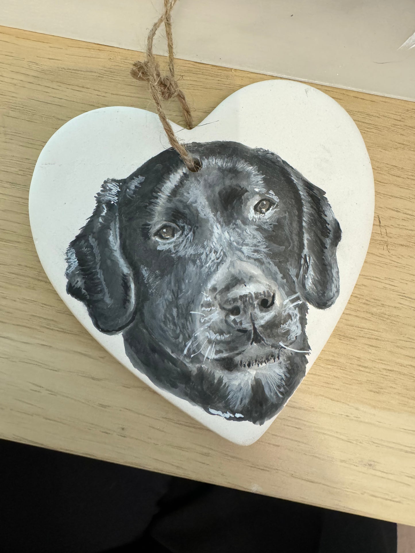 Hand Painted Pet Portrait Hanging Decorations