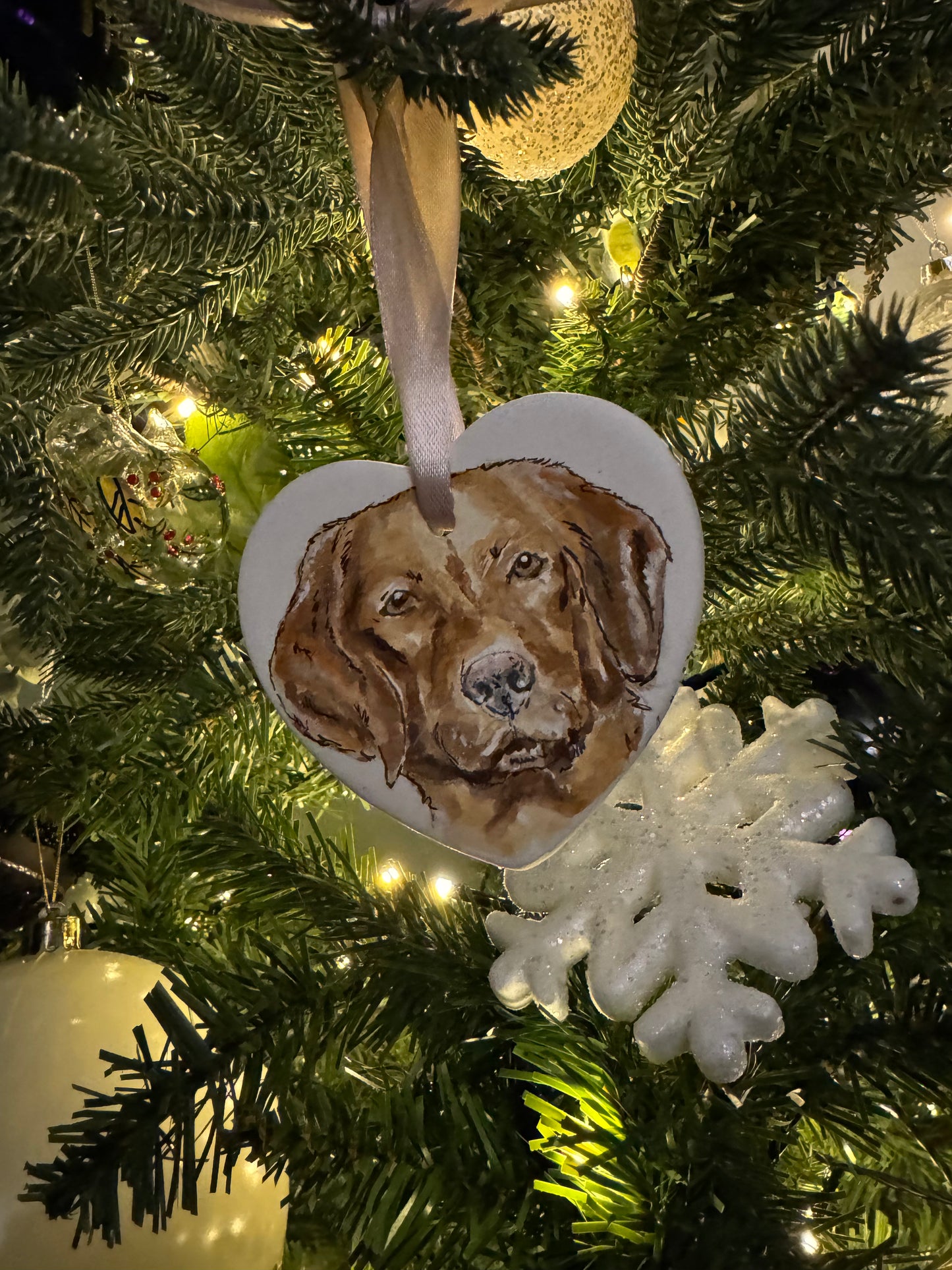 Hand Painted Pet Portrait Hanging Decorations
